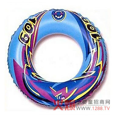 漫譜磨沙藍(lán)色星型泳圈卡通色彩充滿童趣