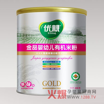 優(yōu)親金品嬰幼兒有機(jī)米粉科學(xué)配比更適寶寶成長(zhǎng)