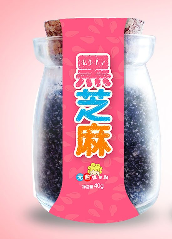  愛米小鎮(zhèn)黑芝麻無鹽調(diào)味料紅裝