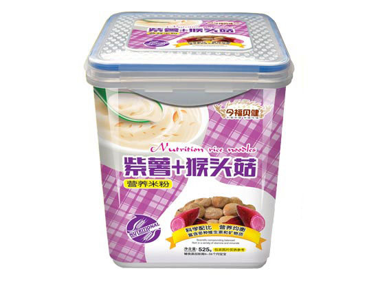 今福貝健紫薯+猴頭菇透明方桶