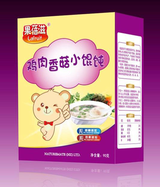    果蓓滋雞肉香菇小餛飩
