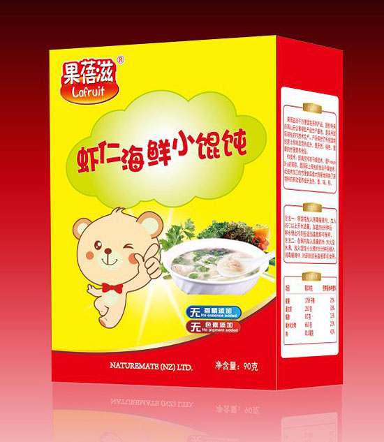   果蓓滋蝦仁海鮮小餛飩