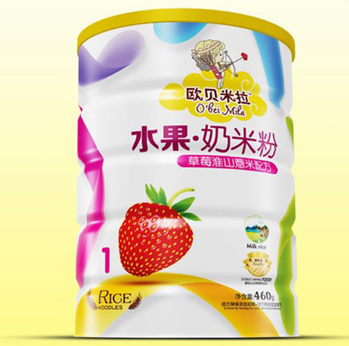   歐貝米拉草莓淮山薏米奶米粉鐵聽(tīng)