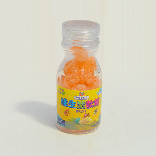  海底小縱隊(duì)維生素軟糖香橙味80g