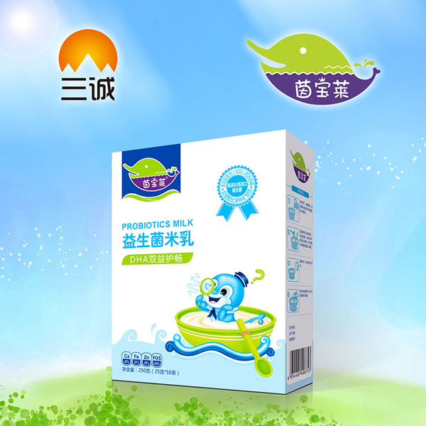   茵寶萊DHA雙益護(hù)暢益生菌米乳盒裝