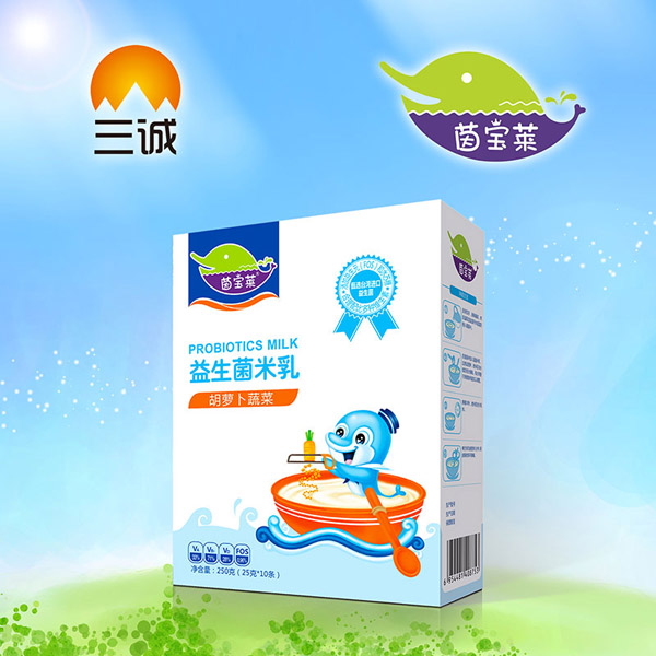   茵寶萊胡蘿卜蔬菜益生菌米乳盒裝