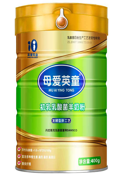      母愛英童初乳乳酸菌羊奶粉400g