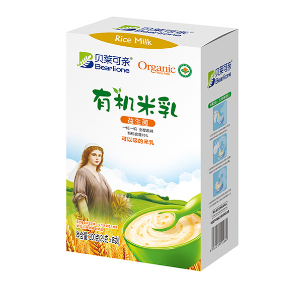    貝萊可親有機(jī)米乳-益生菌200克
