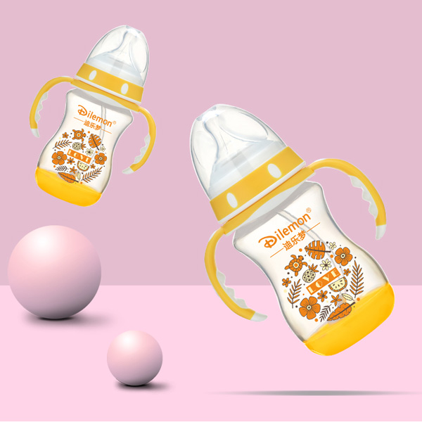  迪樂夢PP奶瓶5138黃色
