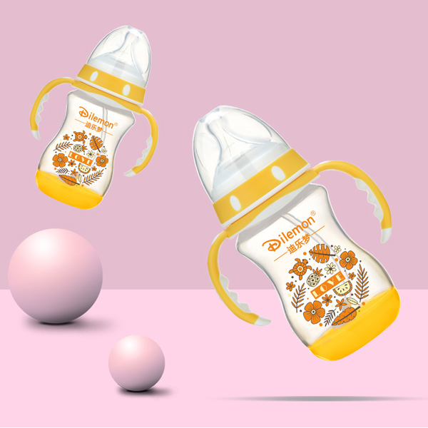  迪樂夢PP奶瓶5139黃色