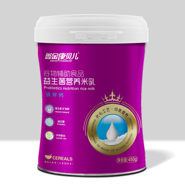  鑫金康貝爾益生菌營養(yǎng)米乳-鐵鋅鈣配方 桶裝