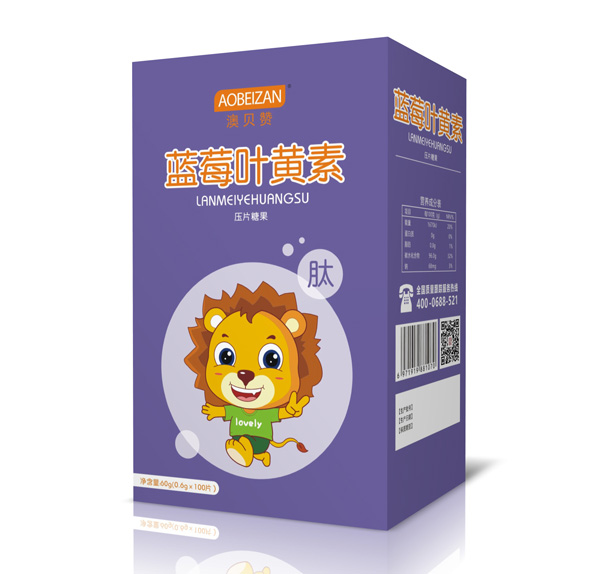   澳貝贊藍(lán)莓葉黃素壓片糖果