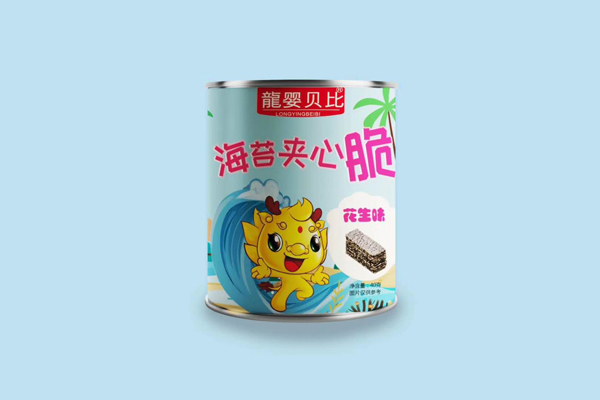  龍嬰貝比海苔夾心脆 花生味