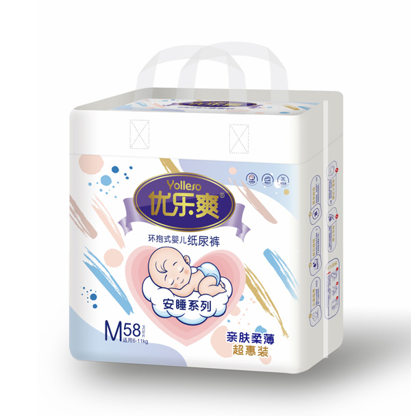  優(yōu)樂(lè)爽安睡系列紙尿褲M58