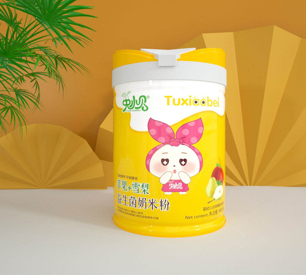   兔小貝蘋果+雪梨益生菌奶米粉