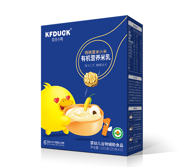  功夫小鴨有機(jī)營(yíng)養(yǎng)米乳-核桃薏米小米