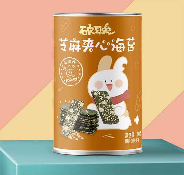  破耳兔芝麻夾心海苔