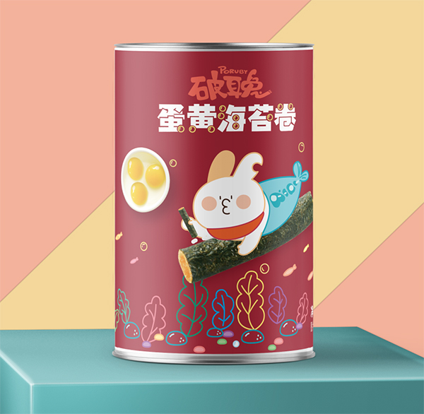  破耳兔蛋黃海苔卷