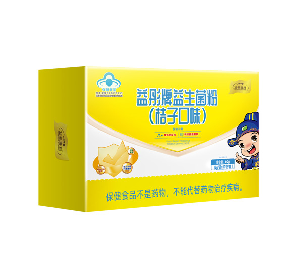  狀元搭檔益彤牌益生菌粉（桔子口味）橫盒
