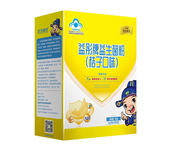  狀元搭檔益彤牌益生菌粉（桔子口味）豎盒