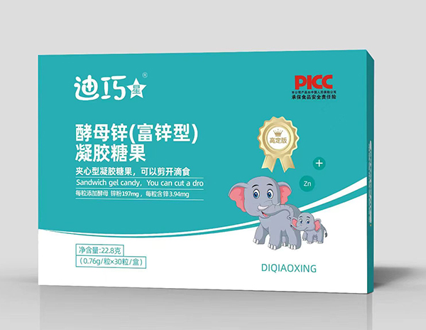  迪巧星酵母鋅（富鋅型）凝膠糖果