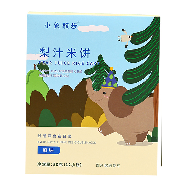  小象散步梨汁米餅-原味