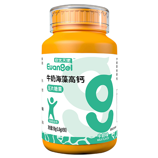    歐優(yōu)天使牛奶海藻高鈣壓片糖果