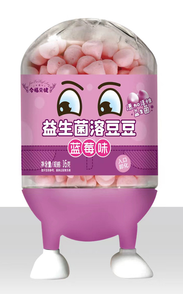  今福貝健卡通益生菌溶豆豆-藍(lán)莓味