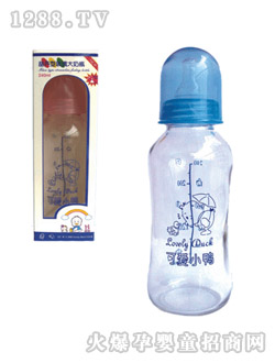可愛(ài)小鴨葫蘆型玻璃奶瓶240CC