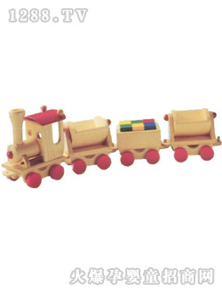 寶華玩具木制火車62133