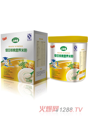 小神童綠豆核桃營養(yǎng)米粉1段