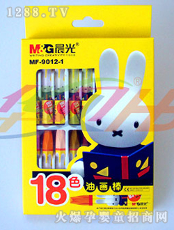 華貝18色油畫棒