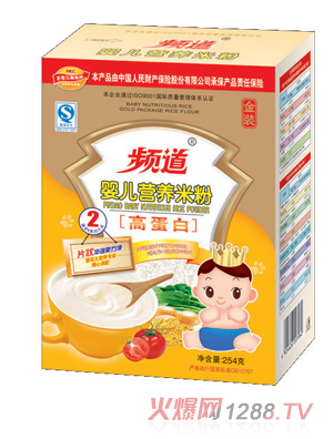 頻道金裝254g盒裝米粉2段