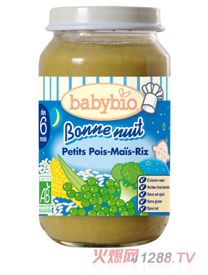 babybio晚安玉米豌豆泥