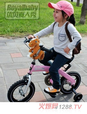 優(yōu)貝pony粉色自行車