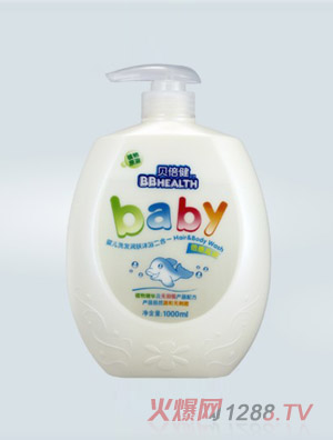貝倍健嬰兒倍感滋潤(rùn)洗發(fā)沐浴二合一1000ml
