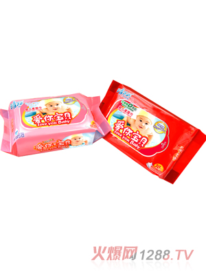 清花潤嬰兒濕巾30片啟封裝