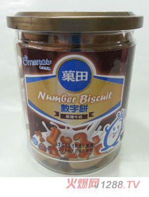 菓田數字餅黑糖牛奶味