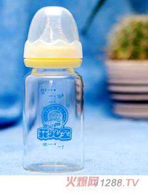 菲兒寶120毫升標口高硼硅晶鉆玻璃奶瓶