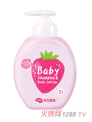 布布寶貝嬰兒草莓發(fā)沐浴露300ML