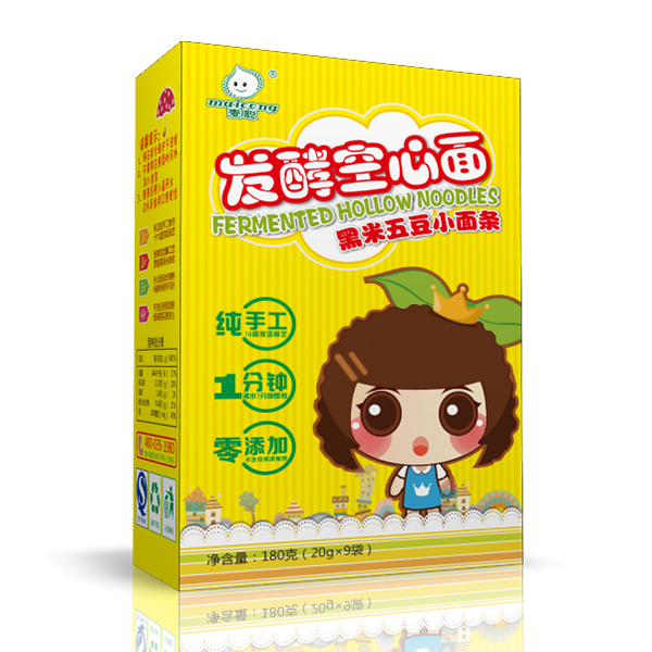  麥聰黑米五豆小面條