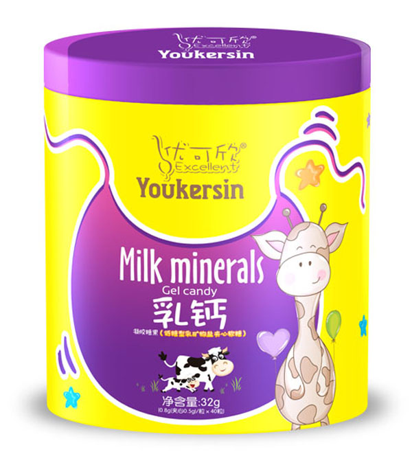    優(yōu)可欣軟膠囊糖果鐵聽-乳鈣