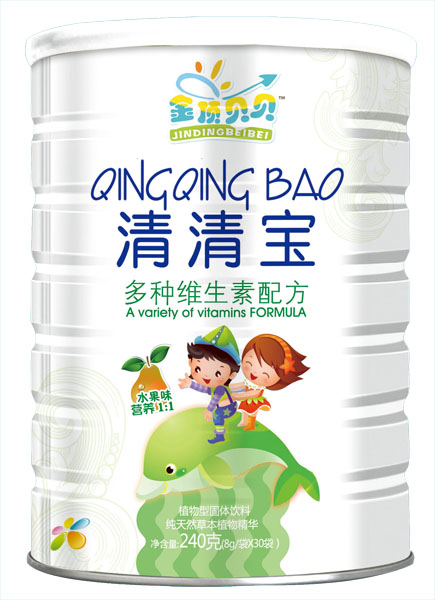 金頂貝貝多種維生素配方清清寶聽裝